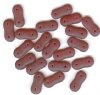 20 4x16mm Two Hole Spacer - Matte Garnet